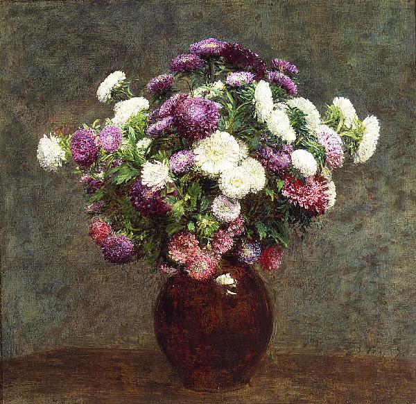 Henri Fantin-Latour Asters in a Vase China oil painting art
